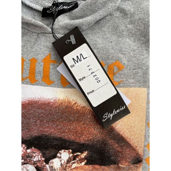 Women’s Hooded Sweatshirt Lips Size Med - Picture 3 of 3